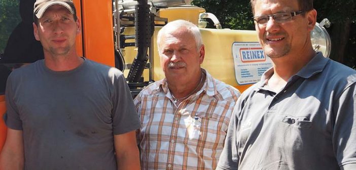 Für ein sauberes, gepflegtes Bad Reichenhall (von links): Stefan Heindel (Fahrer), Hans Willberger (Service-Center-Leiter) und Franz Maier (Vorarbeiter).