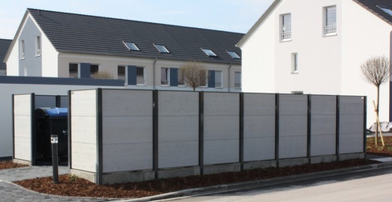 Raum für Abfälle und Fahrräder Fahrräder und Mülltonnen verschwinden mithilfe von offenen und geschlossenen Einhausungen. - Bilder: © Gartana