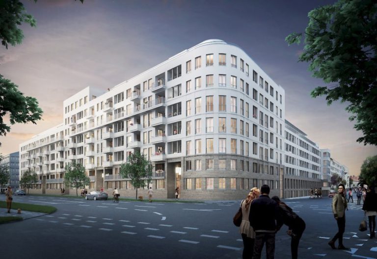 In München-Bogenhausen werden neue Eigentumswohnungen gebaut. - © Fuchshuber Architekten