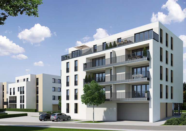 „Quartier am Schillerplatz“: Modernes Wohnquartier für Herrenberg Visualisierung des neuen Quartiers. - © Media 4D