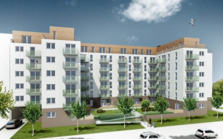 Im Berliner Stadtteil Heinersdorf entstehen derzeit 77 Wohnungen, die für alle Generationen konzipiert sind. - © Quattrohaus