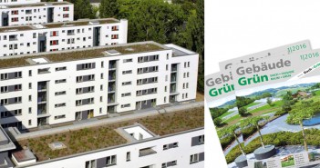 Aus Dach+Grün wird GebäudeGrün Wohnblöcke mit Dachbegrünung. - Bild: © helmutvogler, Fotolia.de