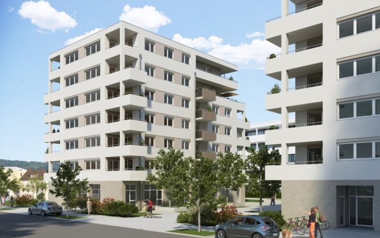Neues Stadtquartier in Freiburg – Güterbahnhofareal wird besiedelt Visualisierung: © Media 4D