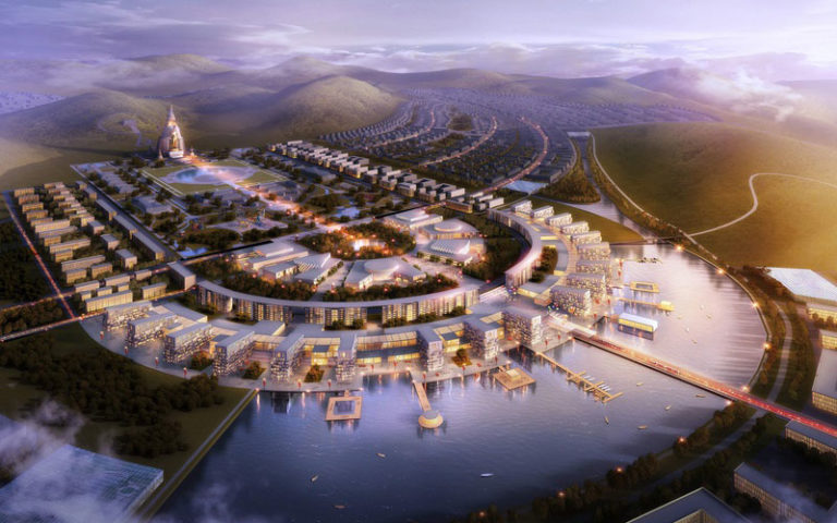 Stadtentwicklung: Eine neue Großstadt mitten in der Steppe 30 Kilometer südlich der Hauptstadt Ulaanbaatar entsteht eine neue Stadt: die Maidar Eco City. - Bild: © RSAA