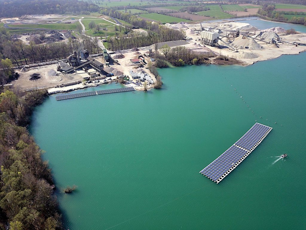 Solarenergie vom Baggersee