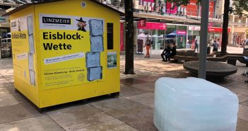 Eisblock-Wette mit sensationellem Ergebnis