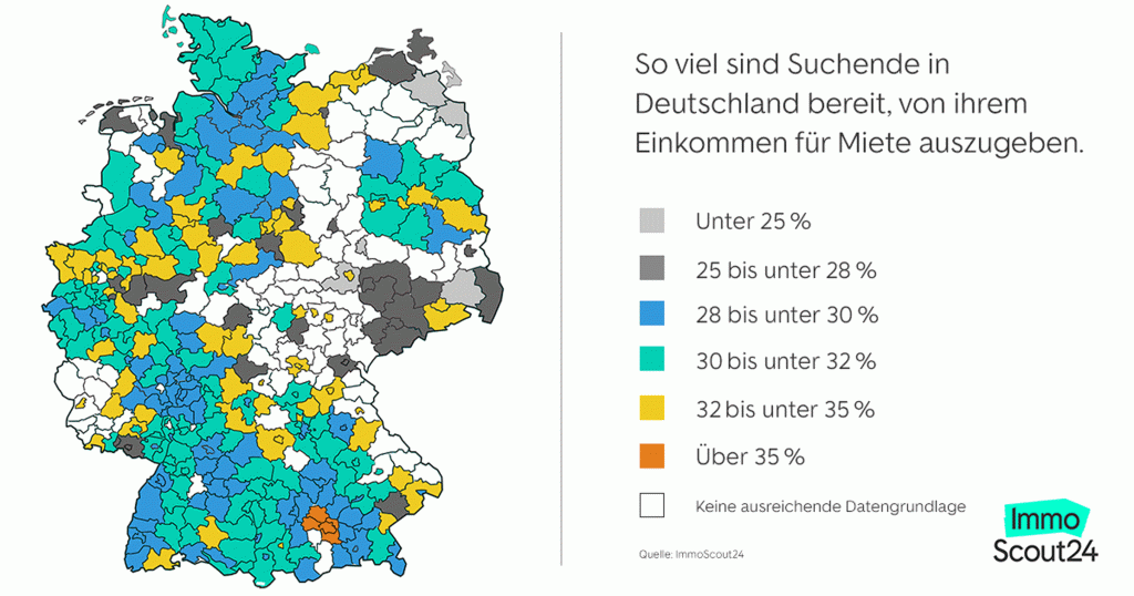Miete häufig höher als 30 Prozent des Einkommens