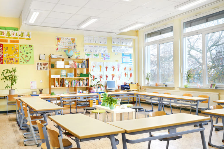 Alles rein im Klassenzimmer