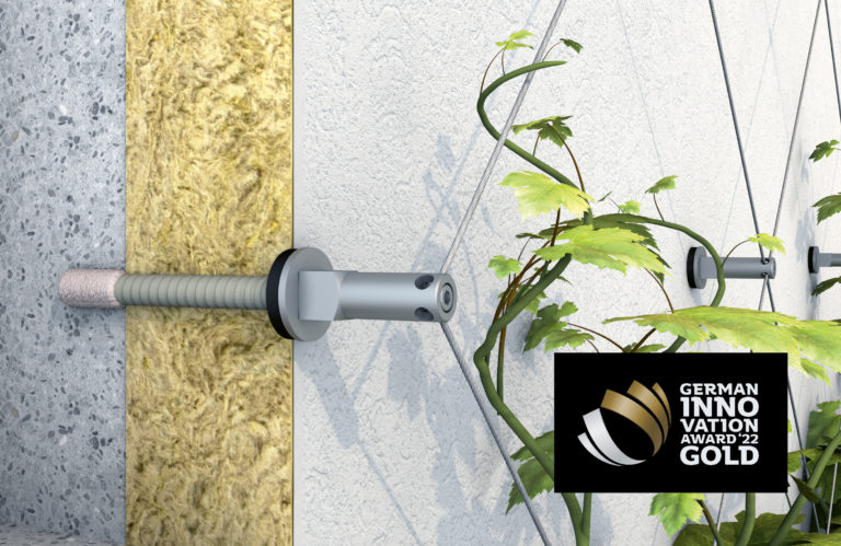 Befestigungselement zur Begrünung von WDVS-Fassaden erneut ausgezeichnet
