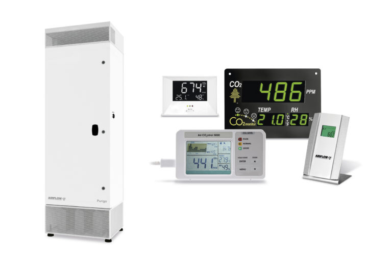 CO2-Monitore und Luftreiniger für öffentliche Gebäude
