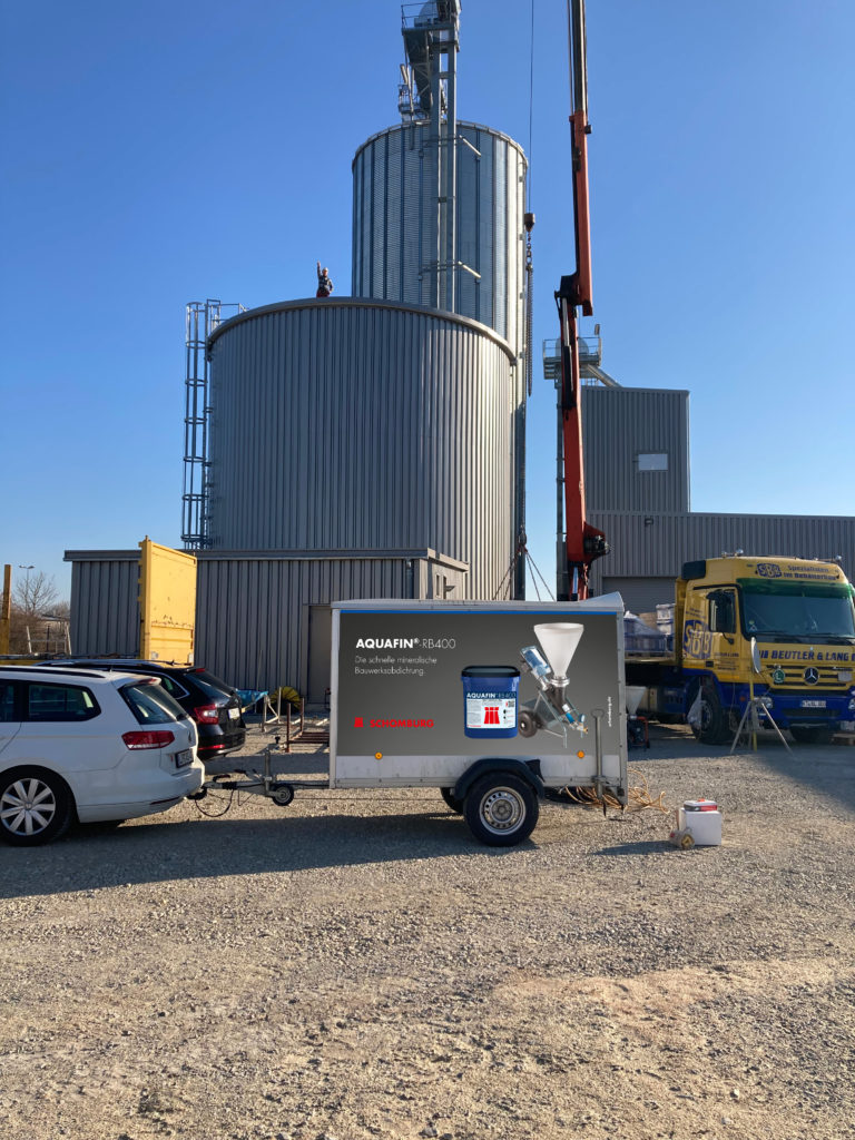 Anspruchsvolle Wasserbehälterabdichtung