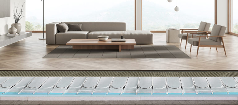 Neue Fußbodenheizung als Trockenbausystem