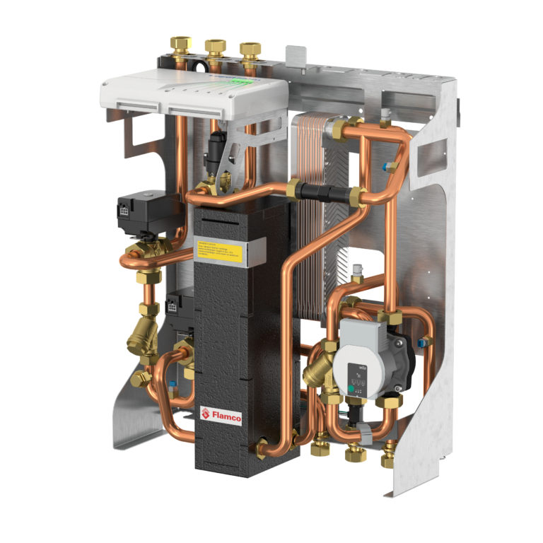 Wohnungsstation für Trinkwarmwasser, Heizung und Kühlung