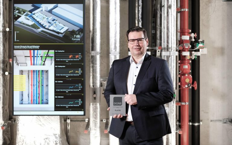 „Platin”-Zertifikat der DGNB für besonders nachhaltiges Planen, Bauen und Betreiben der „Viega World“