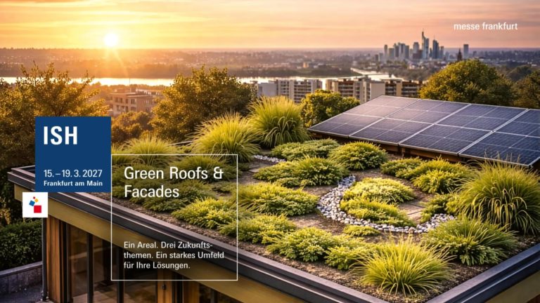 ISH 2027 baut „Green Roofs & Facades“ als Zukunftsplattform weiter aus