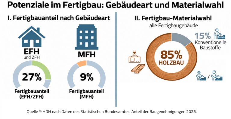 Serielles Bauen bleibt im Geschosswohnungsbau die Ausnahme